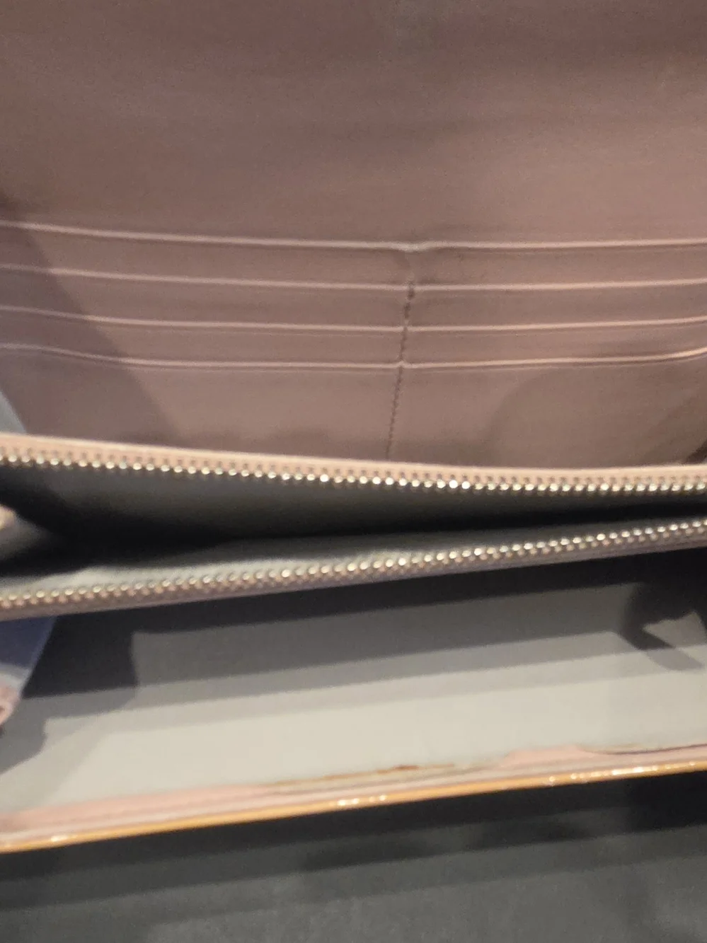 Dior Patent Trotter Embossed Clutch in Golden Color
